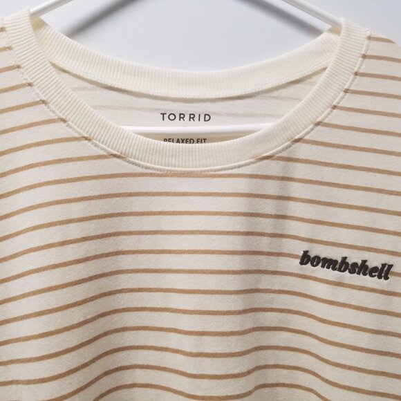 Torrid Bombshell Signature Jersey Crew Neck Crop Tee - Picture 4 of 13